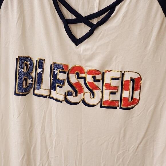 SIGNATURE STUDIOS blessed t shirt size XL - Picture 3 of 5